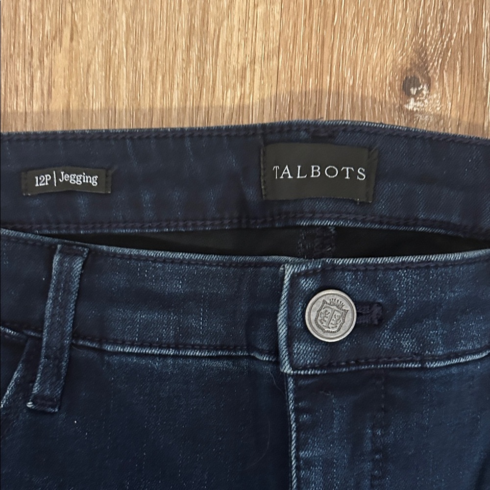 Talbots Women's Deep Blue Jeggings - Picture 3 of 7